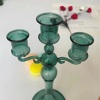 Retro 3 Heads Candle Holders Candlestick for Home Decoration Holiday Candle Stick Wedding Christmas Candle Holder Centerpieces