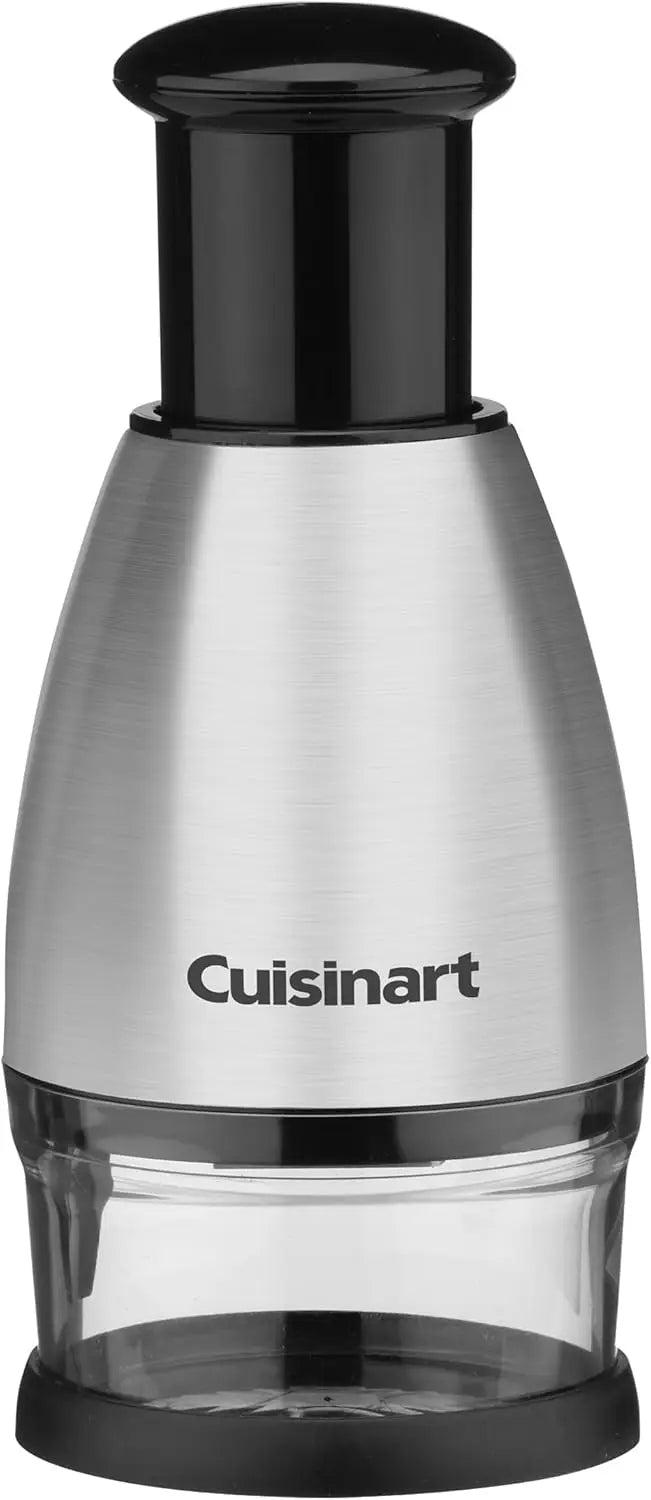 Stainless Steel Food Chopper, 8.2" x 3.9" x 3.9", Black, Efficient Kitchen Appliance for Easy Meal Prep