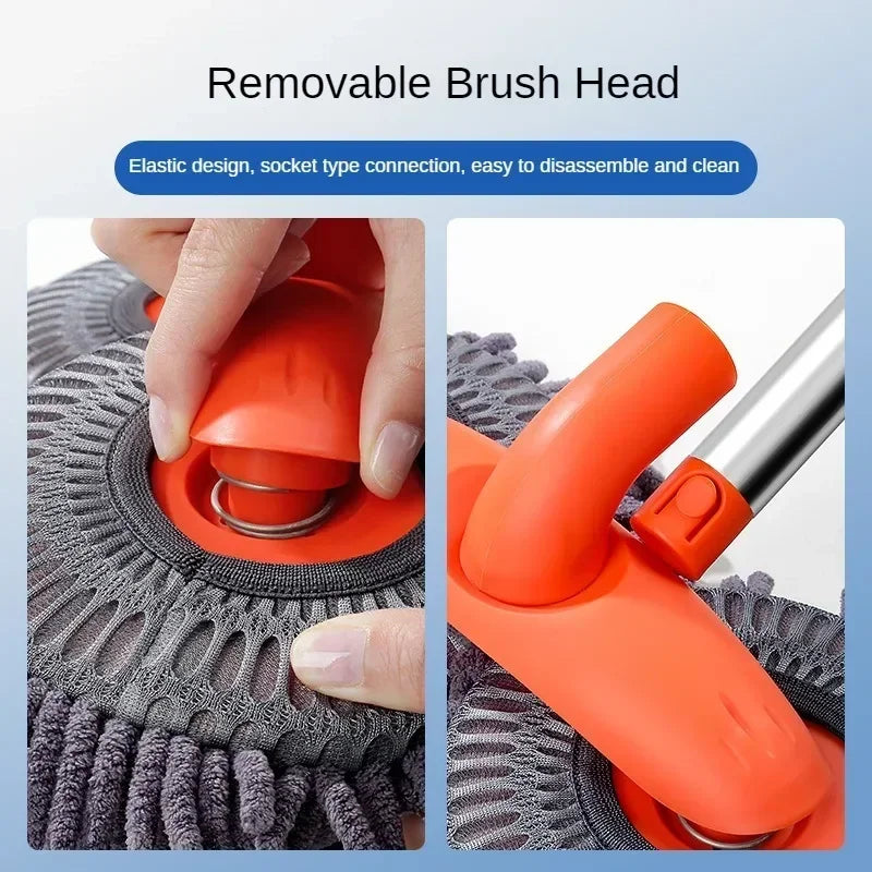 NEW Car Washer Mop Foam Wash Chenille Brush Double Brush Head Roof Window Cleaning Maintenance Three-Section Telescopic Mop