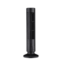 LED Tower Fan Bladeless Cooling Fan 2 Gear Speed Stand Up Tower Fan Portable Electric Floor Fan for Living Room Bedroom