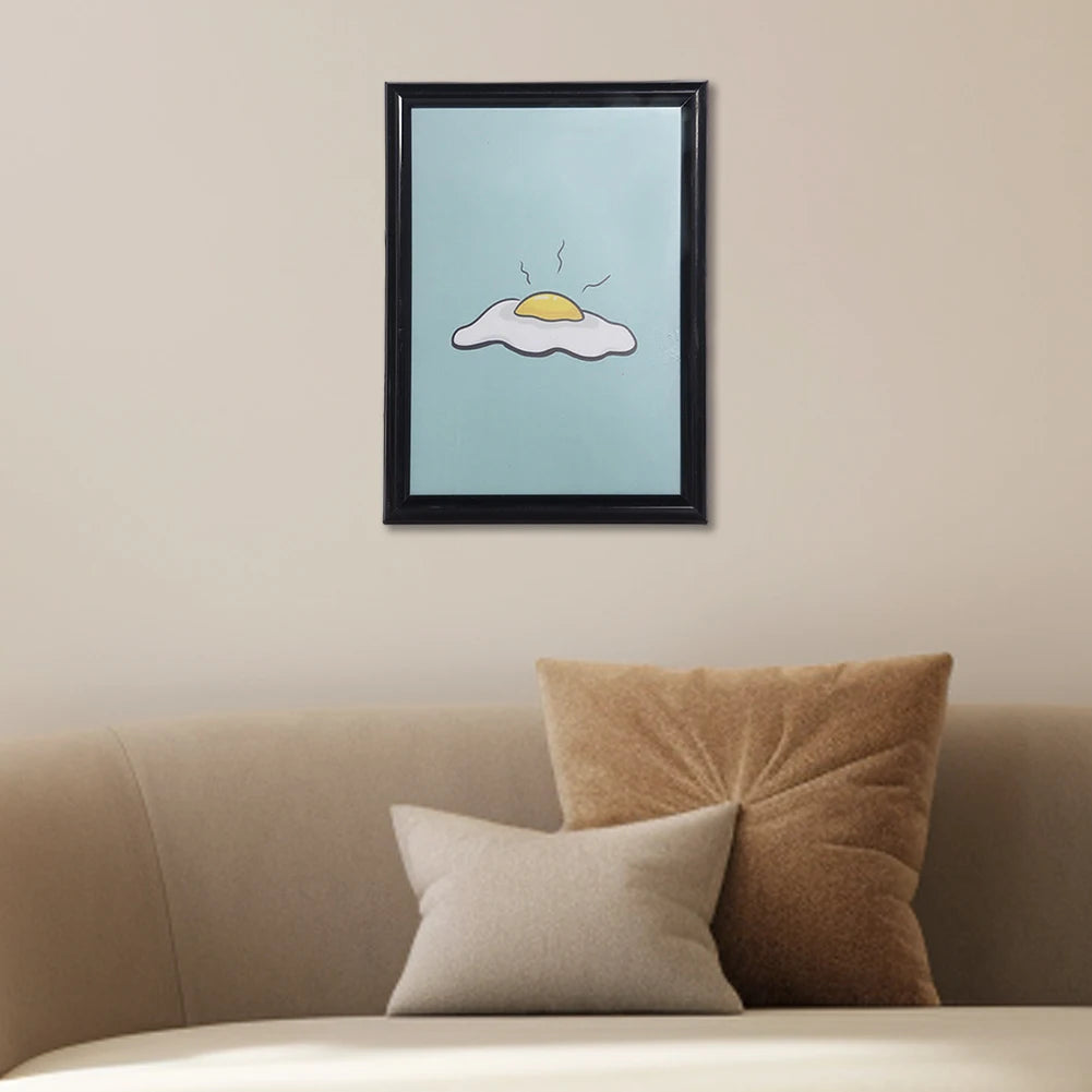 Gallery Photo Frame Modern Certificate Document Frame Multi-purpose Black Border for Wall Tabletop Display