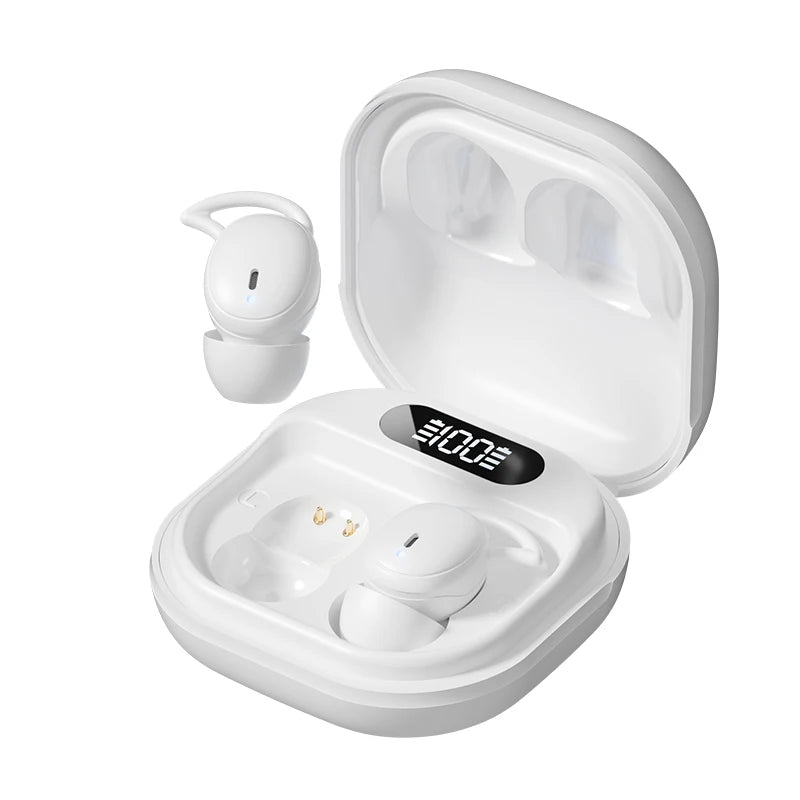 Xmenha Invisible Earbuds Sleep Small Mini Wireless Ear Buds Discreet for Work Headphones True Wireless Earpiece with Charging