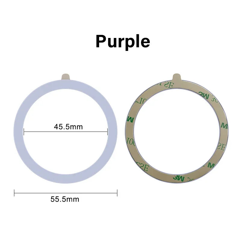 Universal Magnetic Mobile Phone Ring for Magsafe Accessories Metal Sticker Wireless Charger Iron Plate Sheet for iPhone 13 14 15