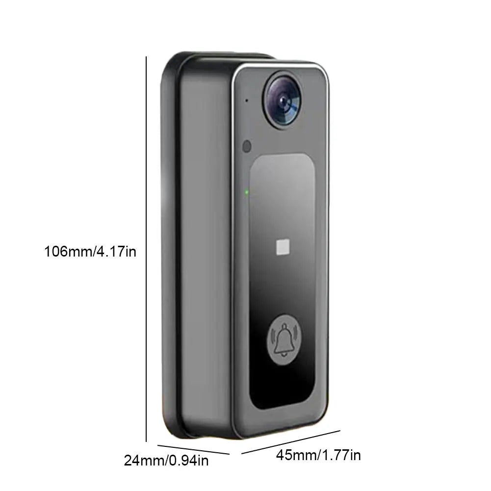 Wireless Camera Doorbell Two-Way Audio Smart Video Doorbell LED Night Vision Cloud Storage Battery Powered Home Security Camera