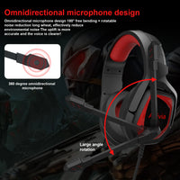 3.5mm Wired Gaming Headset with Microphone, Noise Isolating Over-Ear Design, Volume Control, Compatible with PS4/PC/PlayStation