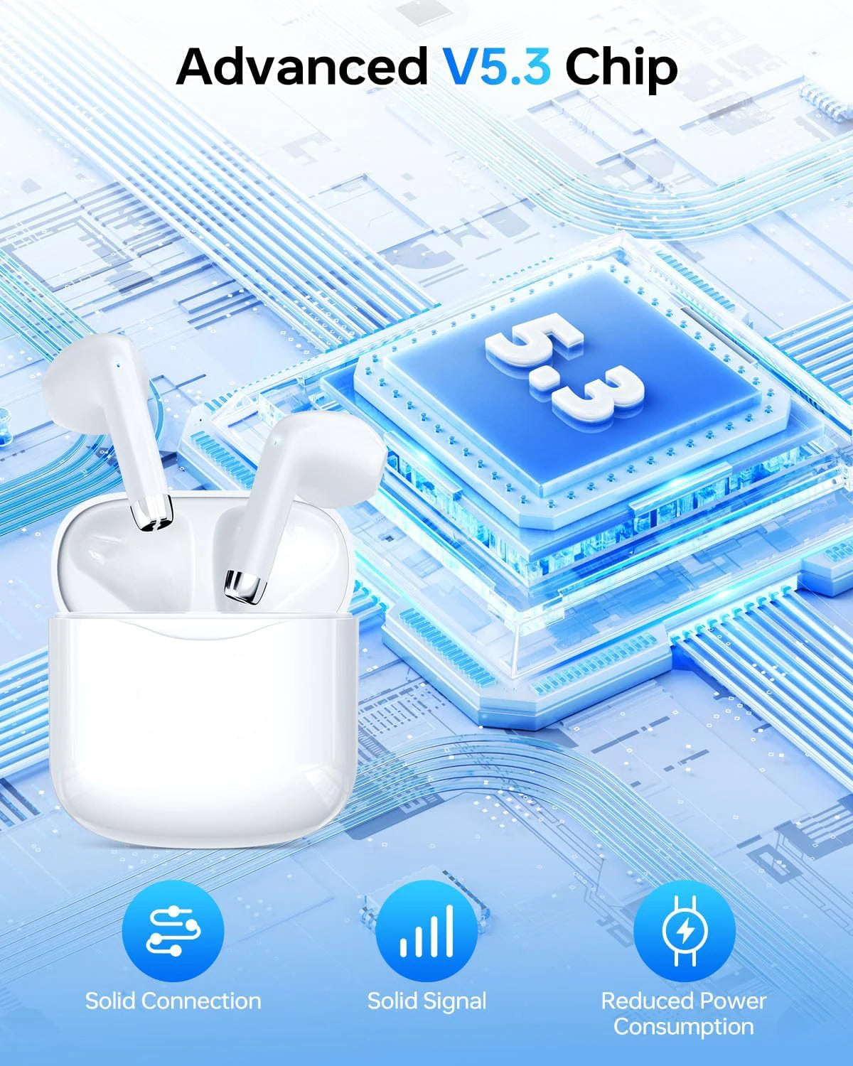 Pods (3rd Generation) Bluetooth Wireless Ear Buds With USB-C Charging, Adaptive Audio,TWS Personalized Spatial Audio