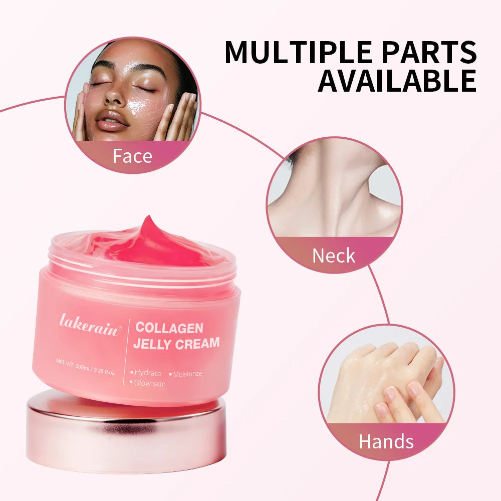 100ml Collagen Jelly Cream Niacinamide Tightening Soothing Moisturizing Anti-Aging Firmness Hydration Skincare Face Gel