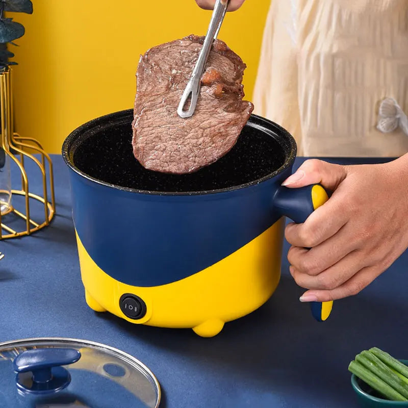 Electric Cooking Pot Multifunction Non-stick Pan Household 1-2 People Hot Pot Single/Double Layer Electric Rice Cooker Machine