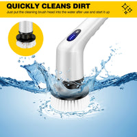 DayPlus 3-IN-1 Electric Cleaning Brush Multi-functional USB Rechargeable Electric Rotary Scrubber Home Appliance Cleaning Gadget