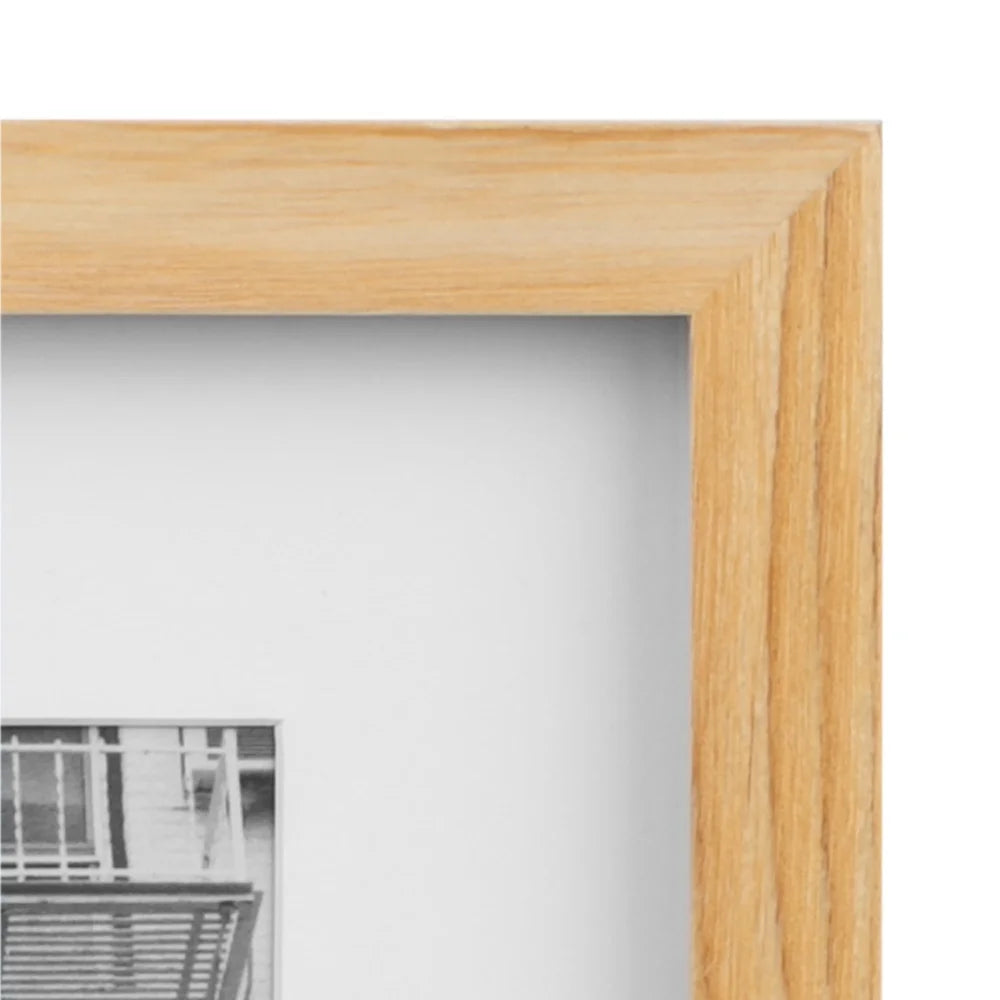 8x10 Matted Wood Gallery Picture Frame 5x7 Photos Durable Sturdy Construction Wall/Tabletop Display Easy Open Tabs Home Decor