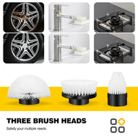DayPlus 3-IN-1 Electric Cleaning Brush Multi-functional USB Rechargeable Electric Rotary Scrubber Home Appliance Cleaning Gadget