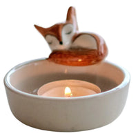 Cat/Dog/Rabbit/Fox Animal Candle Holder Warming Paws Candlestick Holder Cute Candlestick Lamp Holder Cartoon for Home Decor