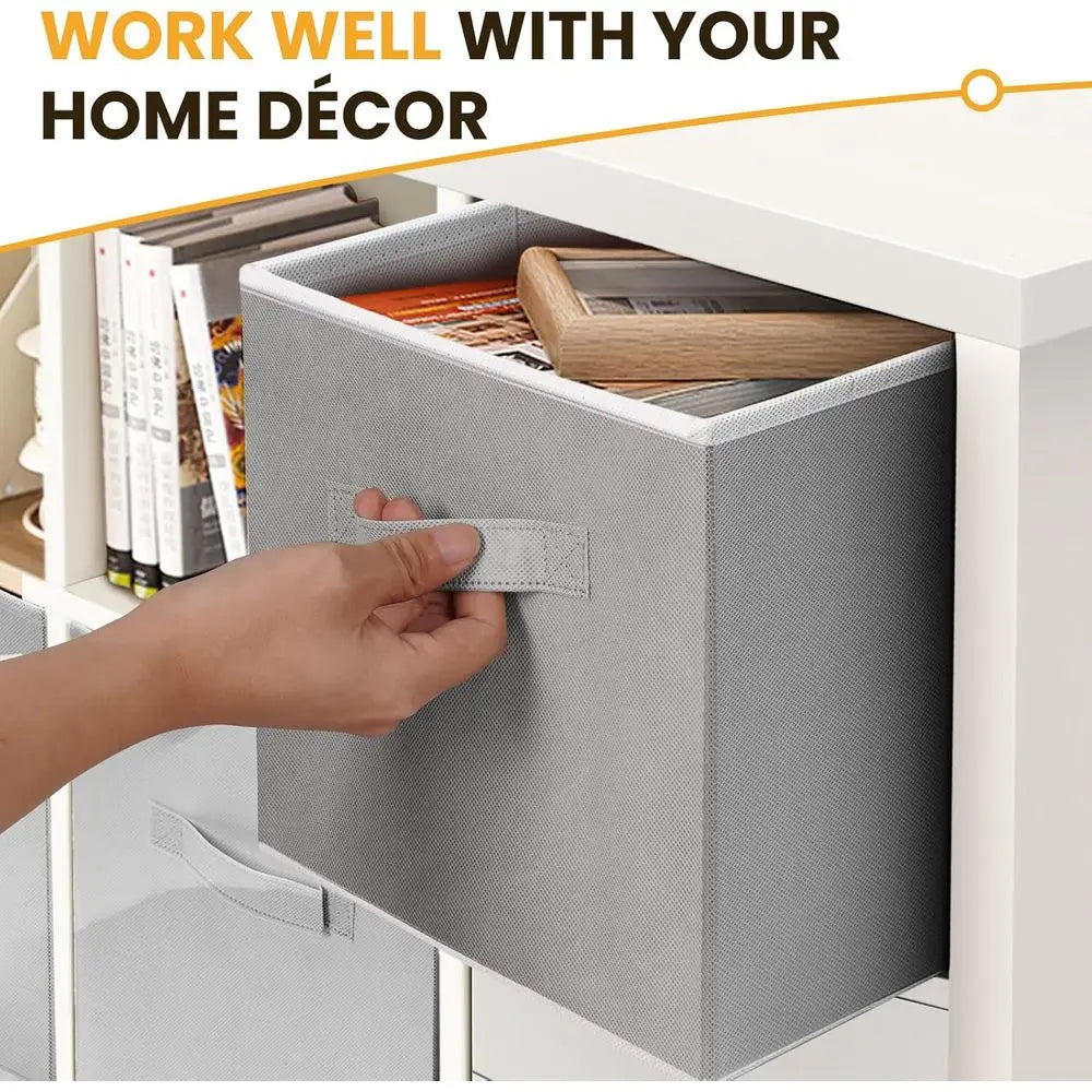 Large Storage Cubes, 13x13 Cube Storage Bins, Collapsible Storage Bins, Dual Handles, Cube Baskets, Shel, Closet Organizers, Sto