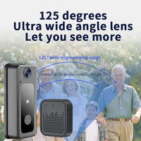 Wireless Camera Doorbell Two-Way Audio Smart Video Doorbell LED Night Vision Cloud Storage Battery Powered Home Security Camera
