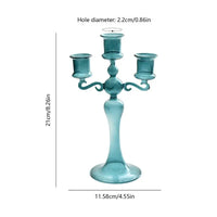 Retro 3 Heads Candle Holders Candlestick for Home Decoration Holiday Candle Stick Wedding Christmas Candle Holder Centerpieces