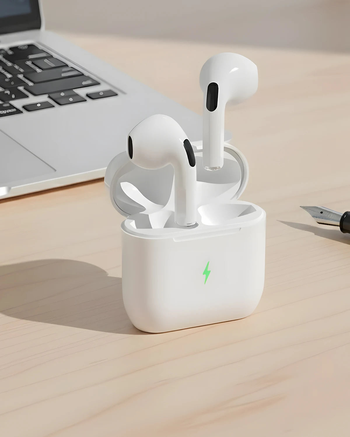 Pods (3rd Generation) Bluetooth Wireless Ear Buds With USB-C Charging, Adaptive Audio,TWS Personalized Spatial Audio