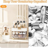 Makeup Organizer Countertop, Skincare Bathroom Counter Organizer, Storage Box Cosmetic Display Cases, Teen Girl Gifts Trendy