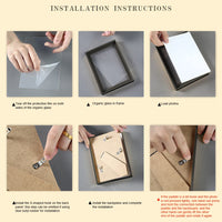 Gallery Photo Frame Modern Certificate Document Frame Multi-purpose Black Border for Wall Tabletop Display