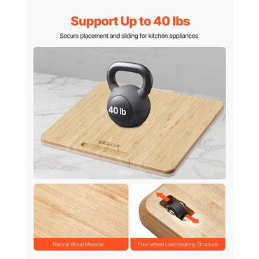 Appliance Slider 13 x 16 in Sliding Tray for Kitchen Countertop