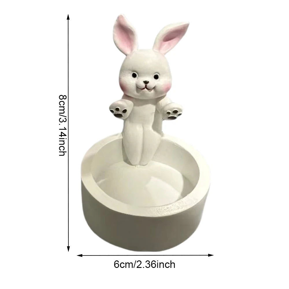 Cat/Dog/Rabbit/Fox Animal Candle Holder Warming Paws Candlestick Holder Cute Candlestick Lamp Holder Cartoon for Home Decor