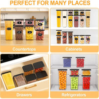 Food Storage Containers with Lids 26 Pack, Kitchen and Pantry Organization Set