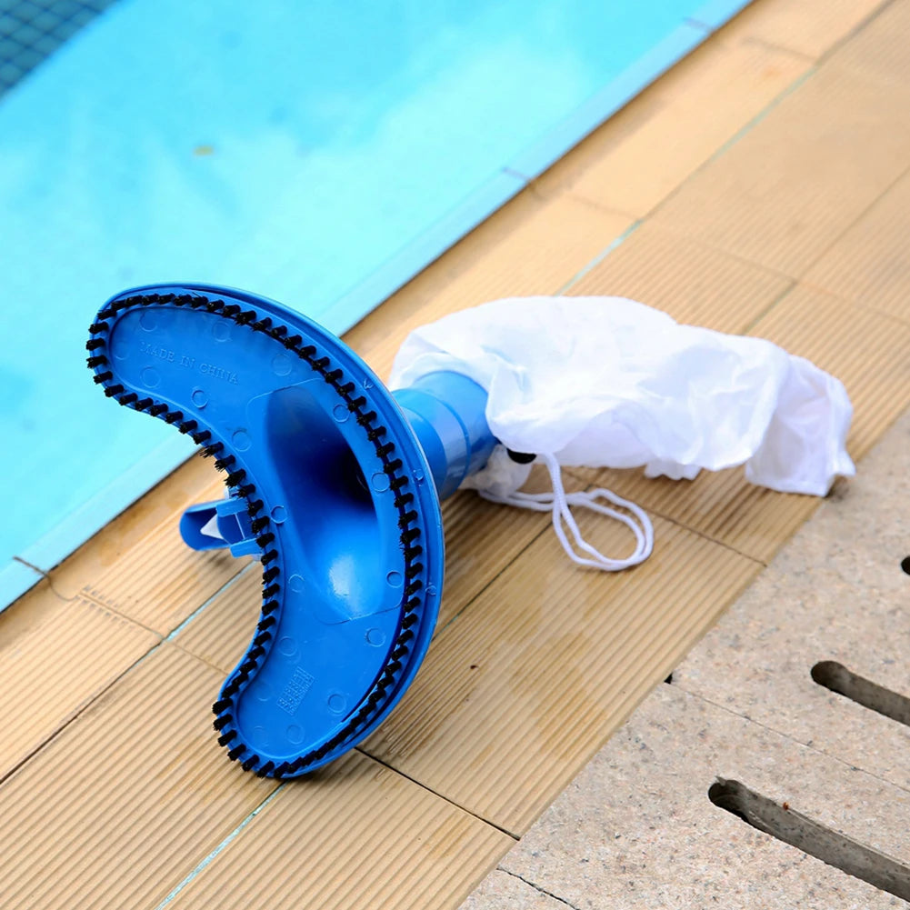 Professional Pool Cleaning Suction Set with Brush Multipurpose Pool Vacuum Suction Head Lightweight EU Plug for Spa Water Park