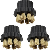 3Pcs  Appliance Cleaning Steam Engine Spray Gun M8 Interface Copper Wire Small Round Brush Head Compatible With X5 Steam Engine
