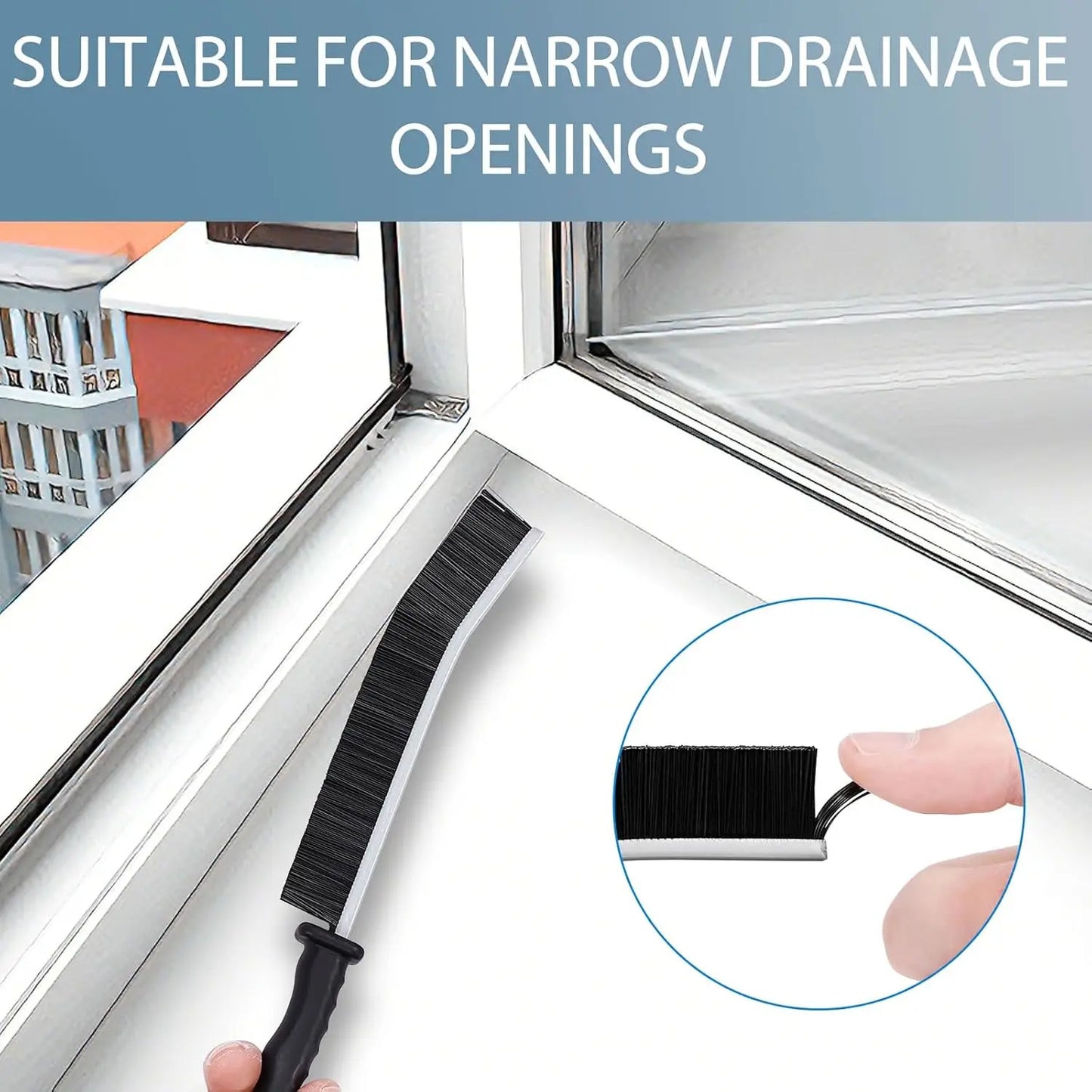 Flexible Appliance Cleaning Brush Set with Long Handle for Refrigerator Coils, Dryer Vents, and Hard-to-Reach Areas