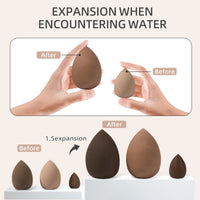 20/40pcs Makeup Brush And Sponge Set Professional Makeup Brush Set Triangle Powder Puff Clean Powder Puff Makeup Tool Set