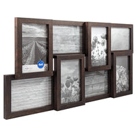 8 Opening Collage Picture Frame 4x6 Photos Wall Hanging Durable Design Perfect Home Office Gallery Display
