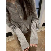 Autumn Winter Long Sleeve Sweater Coat Women New Fashion Buttons Knitted Cardigan Office Lady Casual Slim Knit Clothes