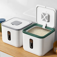5KG Food Storage Container with Measuring Cup Rice Storage Container Moisture Proof Rice Bucket for Kitchen Pantry Organization