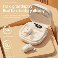 Xmenha Invisible Earbuds Sleep Small Mini Wireless Ear Buds Discreet for Work Headphones True Wireless Earpiece with Charging