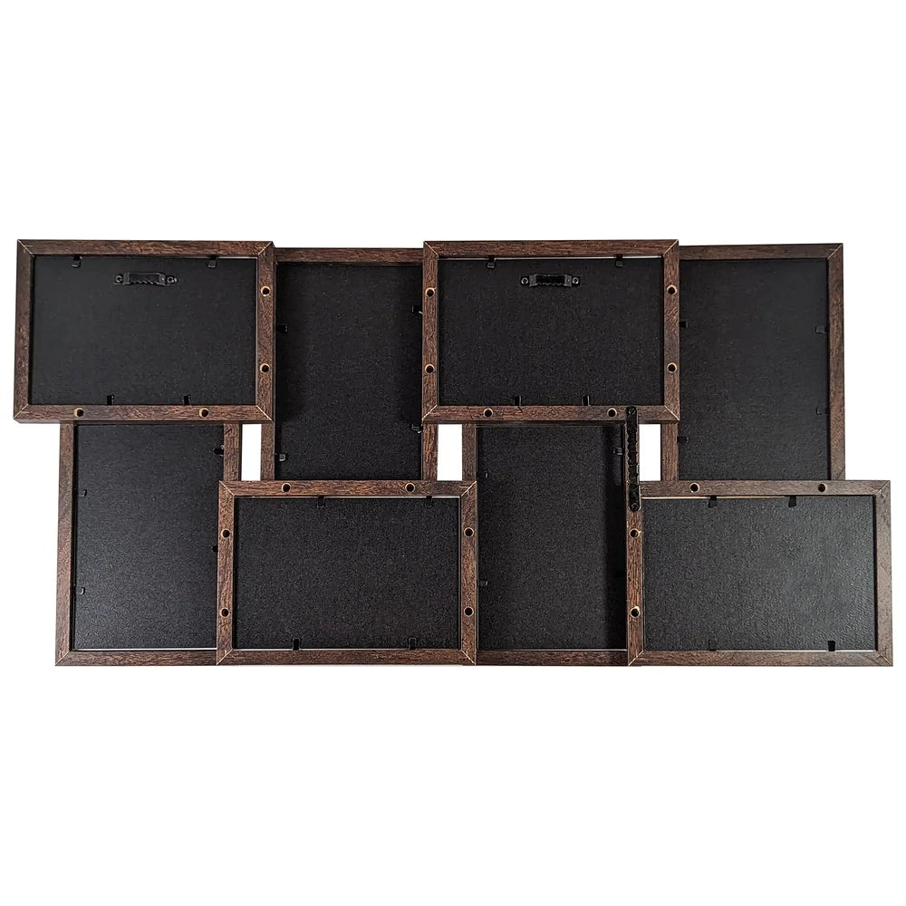8 Opening Collage Picture Frame 4x6 Photos Wall Hanging Durable Design Perfect Home Office Gallery Display
